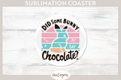 Did Bunny Say Chocolate v3 Round Coaster Sublimation Product Image 1