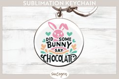Did Bunny Say Chocolate v4 Round Keychain Sublimation Product Image 1