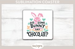 Did Bunny Say Chocolate v4 Square Coaster Sublimation Product Image 1