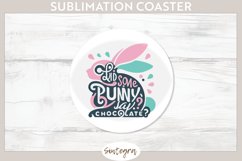 Did Bunny Say Chocolate v7 Round Coaster Sublimation Product Image 1