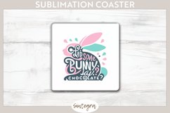 Did Bunny Say Chocolate v7 Square Coaster Sublimation Product Image 1