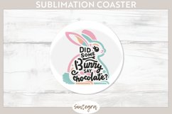 Did Bunny Say Chocolate v8 Round Coaster Sublimation Product Image 1