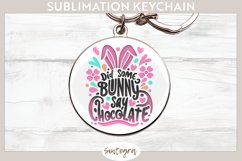 Did Bunny Say Chocolate v9 Round Keychain Sublimation Product Image 1