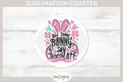 Did Bunny Say Chocolate v9 Round Coaster Sublimation Product Image 1