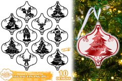 Arabesque Christmas Ornament Bundle, Arabesque TIle SVG Product Image 1