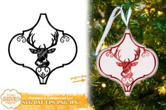 Arabesque Christmas Ornament Bundle, Arabesque TIle SVG Product Image 3