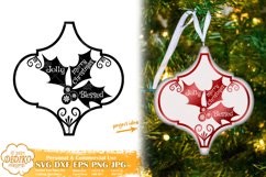 Arabesque Christmas Ornament Bundle, Arabesque TIle SVG Product Image 5