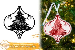 Arabesque Christmas Ornament Bundle, Arabesque TIle SVG Product Image 10