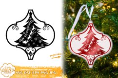 Arabesque Christmas Ornament Bundle, Arabesque TIle SVG Product Image 8