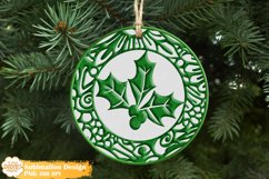 3D Christmas Ornament Sublimation Bundle, Winter Ornament Product Image 6