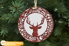 3D Christmas Ornament Sublimation Bundle, Winter Ornament Product Image 9