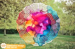 Alchohol Ink Wind Spinner Sublimation, Colorful Wind Spinner Product Image 1