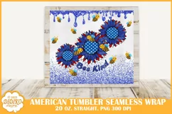 Bee Tumbler Sublimation, 20 oz American Tumbler Wrap Product Image 2