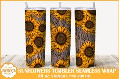 Sunflowers Tumbler Sublimation Bundle, 20 oz Summer Tumbler Product Image 6