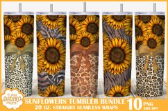 Sunflowers Tumbler Sublimation Bundle, 20 oz Summer Tumbler Product Image 1