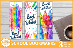 Cute School Bookmark Png Sublimation, Back To School Png Product Image 1