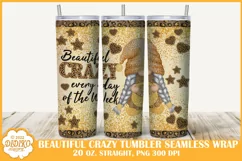 Girl Gnome Tumbler Sublimation, 20 oz Wrap Beautiful Crazy Product Image 1