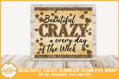 Beautiful Crazy Tumbler Sublimation, 20 oz Tumbler Leopard Product Image 2