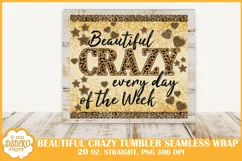 Beautiful Crazy Tumbler Sublimation, 20 oz Tumbler Leopard Product Image 2