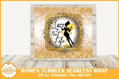 Women Tumbler Sublimation, 20 oz Afro Tumbler Wrap Png Product Image 2