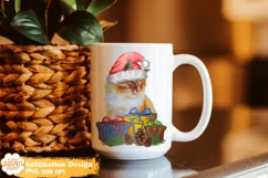 Christmas Cat Sublimation, Winter Cat Png Clipart Product Image 3