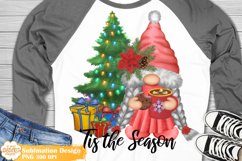 Christmas Gnome Png, Tis The Season Sublimation Product Image 1