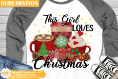 Funny Christmas Sublimation, Christmas Coffee Png Clipart Product Image 1
