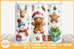 Christmas Tumbler Sublimation Png, 20 oz Cute Tumbler Wrap Product Image 1