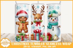 Christmas Tumbler Sublimation, 20 oz Cute Tumbler Wrap Png Product Image 1