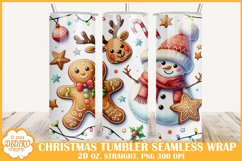 Christmas Tumbler Png Sublimation, 20 oz Cute Tumbler Wrap Product Image 1