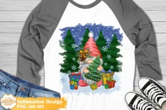 Christmas Gnome Sublimation Png, Winter Gnome Png Clipart Product Image 1