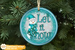 Christmas Ornament Sublimation Bundle, Gnome Ornament Png Product Image 14