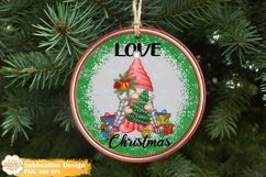 Christmas Gnome Ornament Sublimation, Holiday Ornament Png Product Image 1