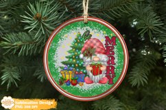 Christmas Ornament Sublimation Bundle, Gnome Ornament Png Product Image 10