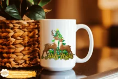 Reindeers Png Sublimation, O Holy Night Png Product Image 3