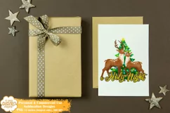 Reindeers Png Sublimation, O Holy Night Png Product Image 2
