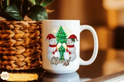 Snowmen Png Sublimation, Tipsy Snowmen Png Clipart Product Image 3