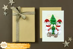 Snowmen Png Sublimation, Tipsy Snowmen Png Clipart Product Image 2