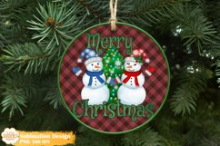 Christmas Ornament Sublimation, Snowman Ornament Bundle Png Product Image 11