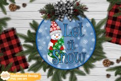 Christmas Ornament Sublimation, Snowman Ornament Bundle Png Product Image 5