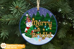Christmas Ornament Sublimation, Snowman Ornament Bundle Png Product Image 9