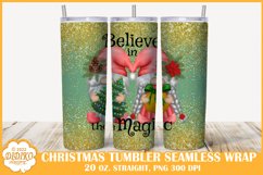 Christmas Gnomes Tumbler Sublimation, 20 oz Believe in Magic Product Image 1