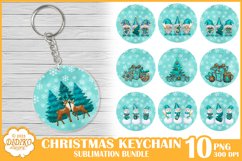 Christmas Keychain Bundle Sublimation, Winter Keychain Png Product Image 1