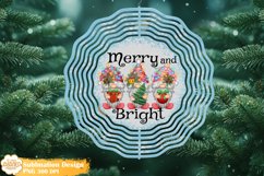 Merry Christmas Gnomes Wind Spinner Png, Spinner Sublimation Product Image 1