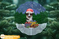 Christmas Dog Wind Spinner Png, Winter Wind Spinner Png Product Image 1