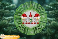 Christmas Gnomes Wind Spinner Sublimation, Wine Wind Spinner Product Image 1