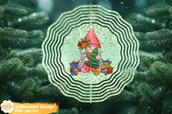 Christmas Gnome Wind Spinner Sublimation, Winter Spinner Png Product Image 1