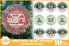Christmas Gnomes Wind Spinner Sublimation Bundle,Spinner Png Product Image 1