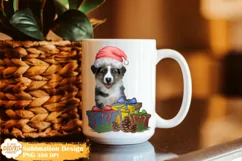 Christmas Dog Sublimation, Winter Dog Png Clipart Product Image 3