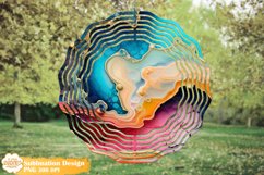 Geode Wind Spinner Sublimation, Epoxy Resin Wind Spinner Png Product Image 1